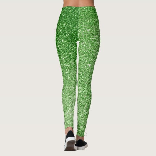 Groen glitter Glitz & Glam, mousserend Leggings (Achterkant)