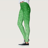 Groen glitter Glitz & Glam, mousserend Leggings (Links)