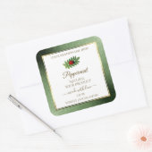 Groen Glitter Gold en wit etiket op product Ladybu (Envelop)