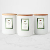 Groen Glitter Gold en wit etiket op product Ladybu (Flessen)