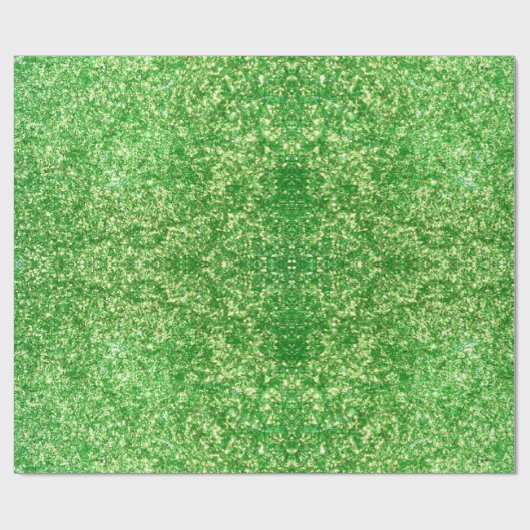 Groen glitter inpakpapier (Vlak)