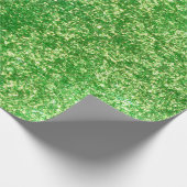 Groen glitter inpakpapier (Hoek)
