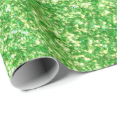 Groen glitter inpakpapier (Rol Hoek)