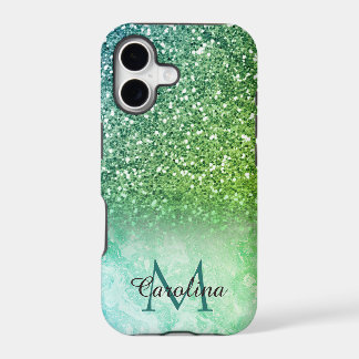 Groen glitter, marmer, persoonlijk