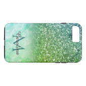 Groen glitter, marmer, persoonlijk Case-Mate iPhone case (Achterkant (Horizontaal))