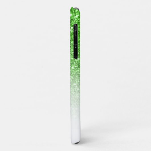 Groen glitter ombre met blauw anker Case-Mate iPhone case (Achterkant/links)