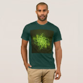 Groen gloeiend gloeiend t-shirt (Voorkant volledig)