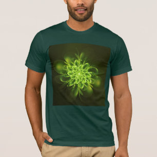 Groen gloeiend gloeiend t-shirt