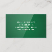 Groen gloss visitekaartje (Achterkant)