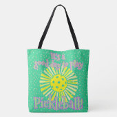 Groen Goede dag om Pickleball te spelen Tote Bag (Achterkant)