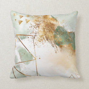 Groen Gold Abstract design elegant Kussen