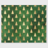 GROEN GOLD CHRISTMAS TREE 2 WRAPPINGPAPIER CADEAUPAPIER (Vlak)