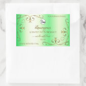 Groen Gold  etiket met Logo (Tas)