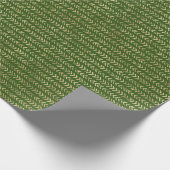 Groen Gold Festive Arrow-patroon Cadeaupapier (Hoek)