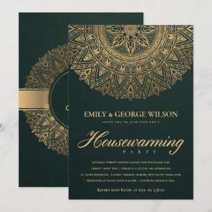 GROEN GOLD  MANDALA HOUSEWARMING PARTIJ KAART