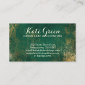 Groen Gold Professional-accountantskantoor - elega Visitekaartje (Achterkant)