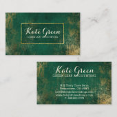 Groen Gold Professional-accountantskantoor - elega Visitekaartje (Voorkant / Achterkant)