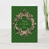 Groen Gold St. Patricks Day Feestdagen Kaart (Voorkant)