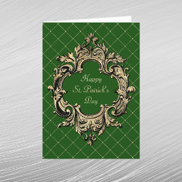  Groen Gold  St. Patricks Day Feestdagenkaart