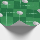 Groen golf cadeauverpakkings papier (Hoek)