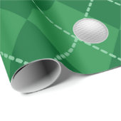 Groen golf cadeauverpakkings papier (Rol Hoek)