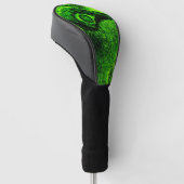 groen golfheadcover (Schuin)