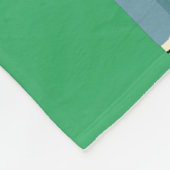 Groen Golfontwerp, knelpen Fleece Deken (Hoek)