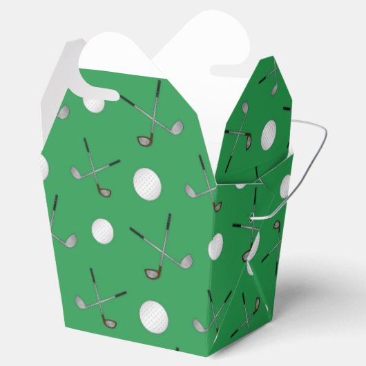 Groen golfpatroon bedankdoosjes (Geopend)