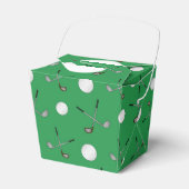 Groen golfpatroon bedankdoosjes (Voorkant Zijde)