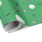 Groen golfpatroon cadeaupapier (Rol Hoek)