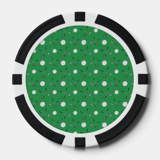 Groen golfpatroon pokerchips (Voorkant)