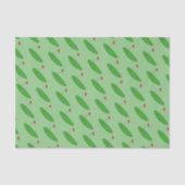 Groen golfthema Weefpapier voor cadeaupapier Tissuepapier (Voorkant)