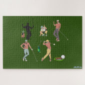 groen golfveld legpuzzel (Horizontaal)