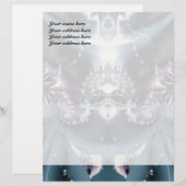 groen gordijn briefhoofd ontwerp (Voorkant / Achterkant)