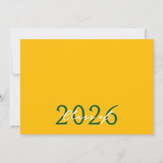 Groen & Goud 6 Fotofilmstrip Afstuderen Collage Kaart (Achterkant)