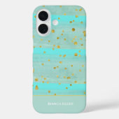Groen Goud Abstract Case-Mate iPhone Case (Achterkant)