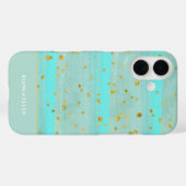 Groen Goud Abstract Case-Mate iPhone Case (Achterkant (horizontaal))
