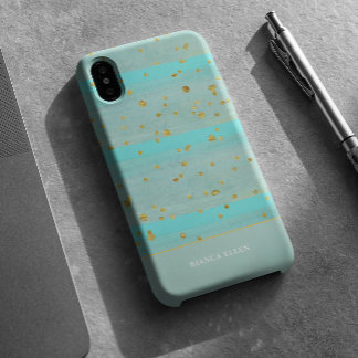 Groen Goud Abstract iPhone 16 Hoesje