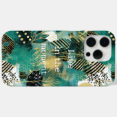 Groen Goud Abstract Case-Mate iPhone Case (Achterkant (horizontaal))
