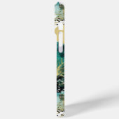 Groen Goud Abstract Case-Mate iPhone Case (Achterkant / Links)