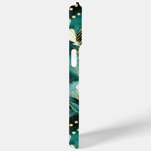 Groen Goud Abstract Case-Mate iPhone Case (Achterkant / Rechts)