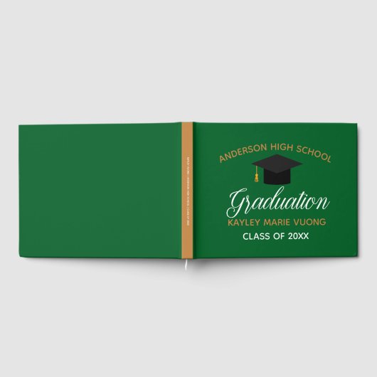 Groen Goud Afstuderen Autograph Keepsake 2025 Gastenboek (Volledig)