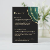 Groen goud agaat zwart informatiekaartje (Staand voorkant)