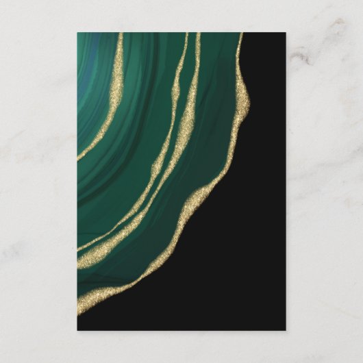 Groen goud agaat zwart informatiekaartje (Achterkant)