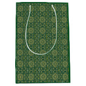 Groen & Goud Arabesque Gift Bag Medium Cadeauzakje (Voorkant)
