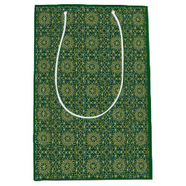Groen & Goud Arabesque Gift Bag Medium Cadeauzakje