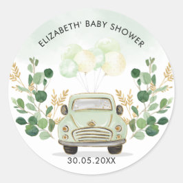 Groen Goud Avontuur Reis Drive By Favorieten Ronde Sticker