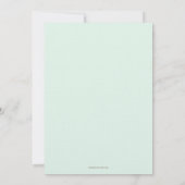 Groen Goud Baby Jongen Doop 1e Verjaardag Kaart (Achterkant)