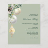 Groen goud bedrijf Christmas Party uitnodiging (Voorkant)