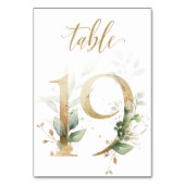 Groen & goud blad, Tafel 19, Tafelnummer (Voorkant)